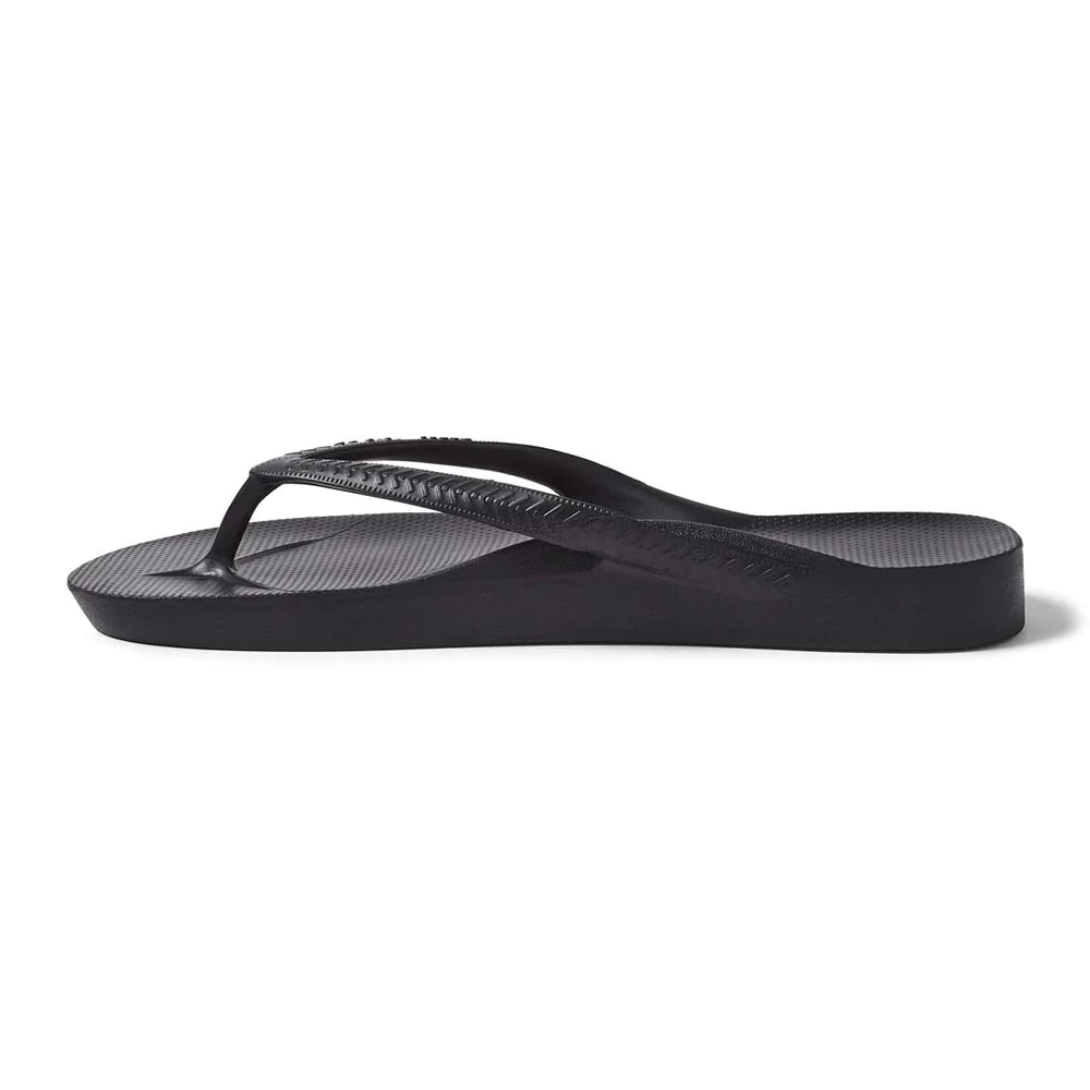 Archies Arch Support Thongs / Black - CLEARANCE SALE