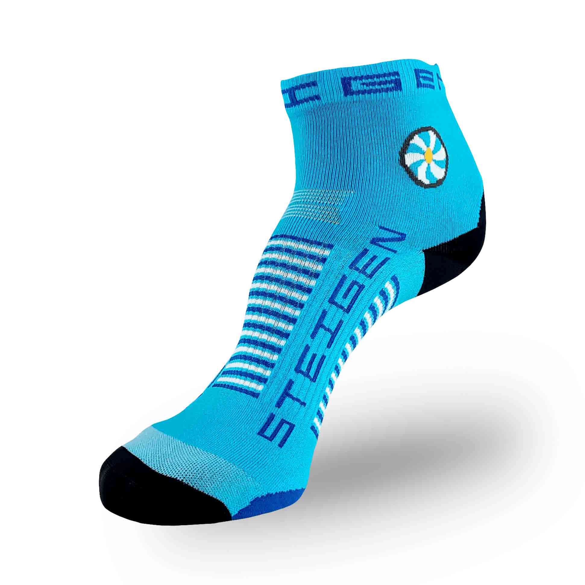 STEIGEN Running Socks Quarter Length / Breezy Blue