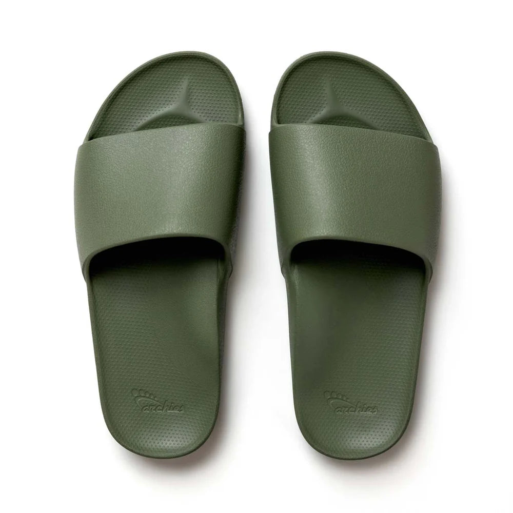 Archies Arch Support Slides / Olive CLEARANCE SALE