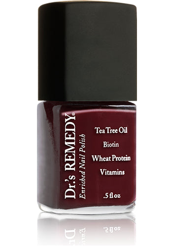 Dr.'s REMEDY Enriched Nail Polish - MEANINGFUL Merlot (crème) 15ml for healthy nails