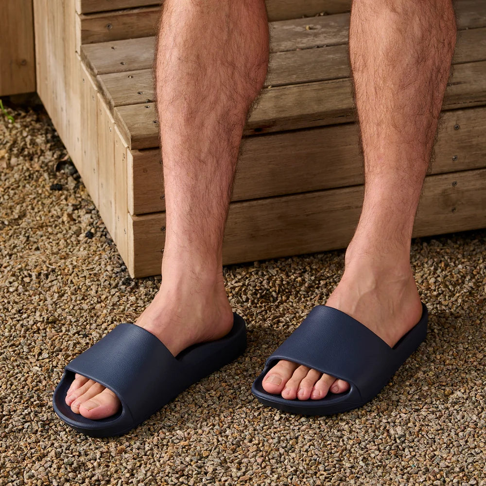 Archies Arch Support Slides / Navy CLEARANCE SALE