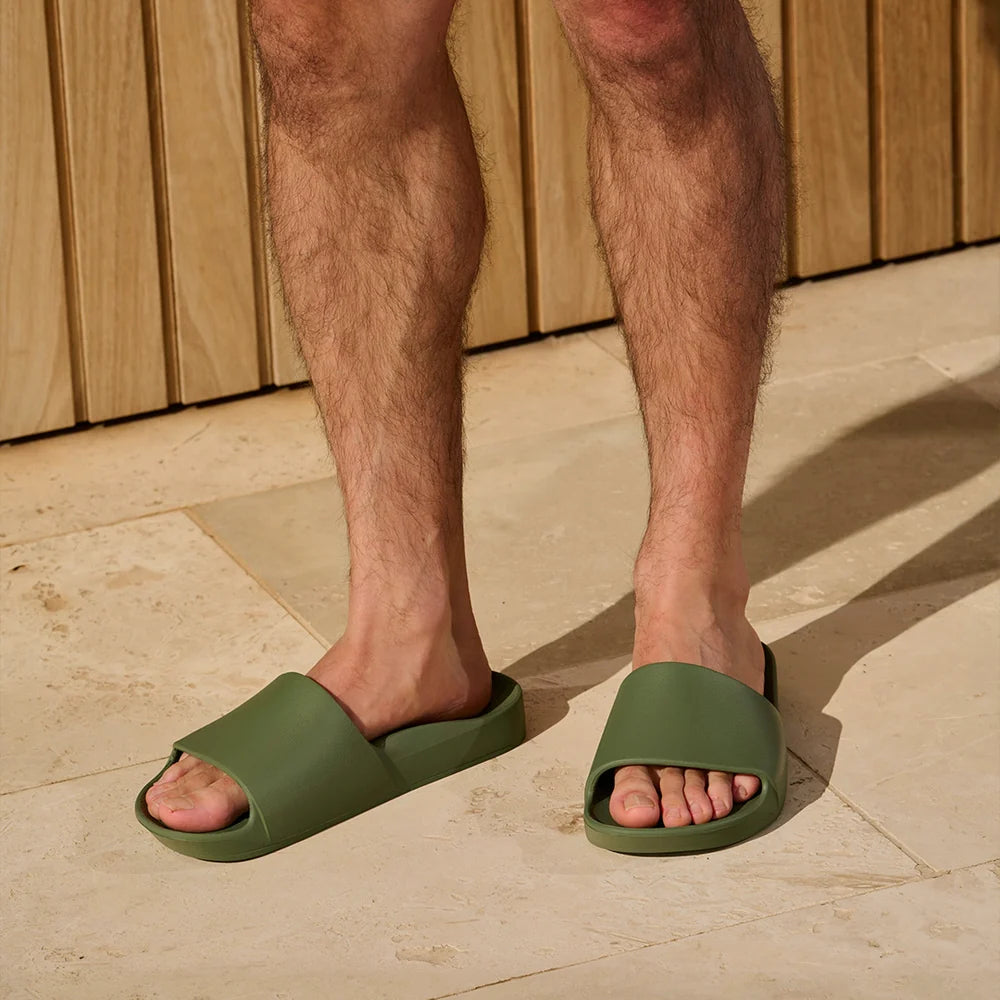 Archies Arch Support Slides / Olive CLEARANCE SALE