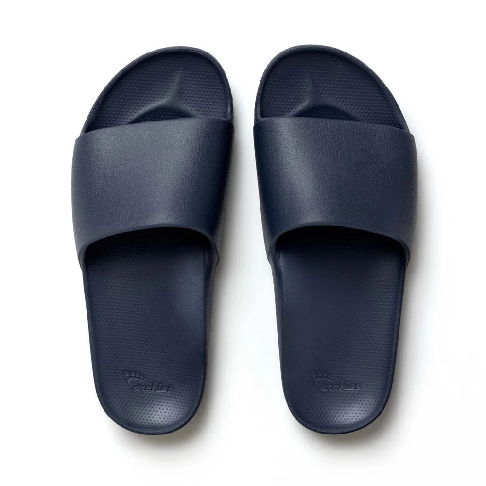 Archies Arch Support Slides / Navy CLEARANCE SALE