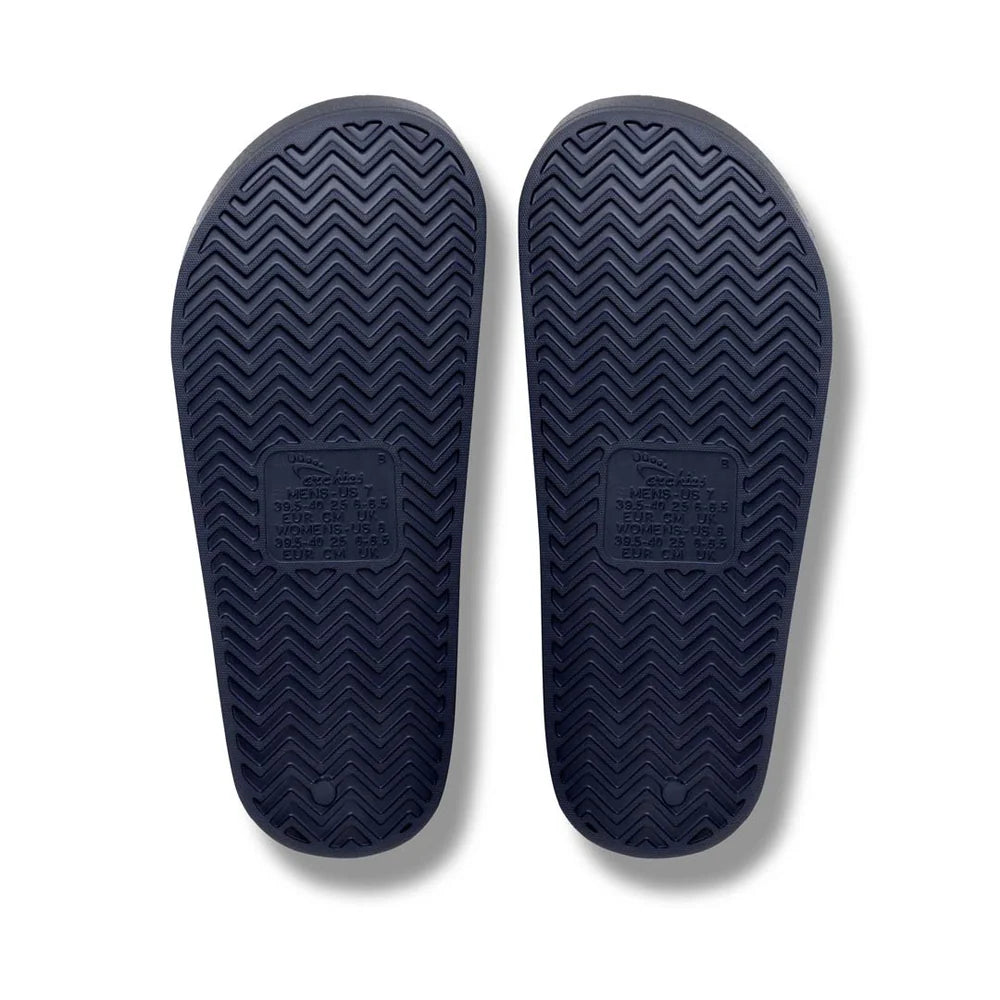 Archies Arch Support Slides / Navy CLEARANCE SALE