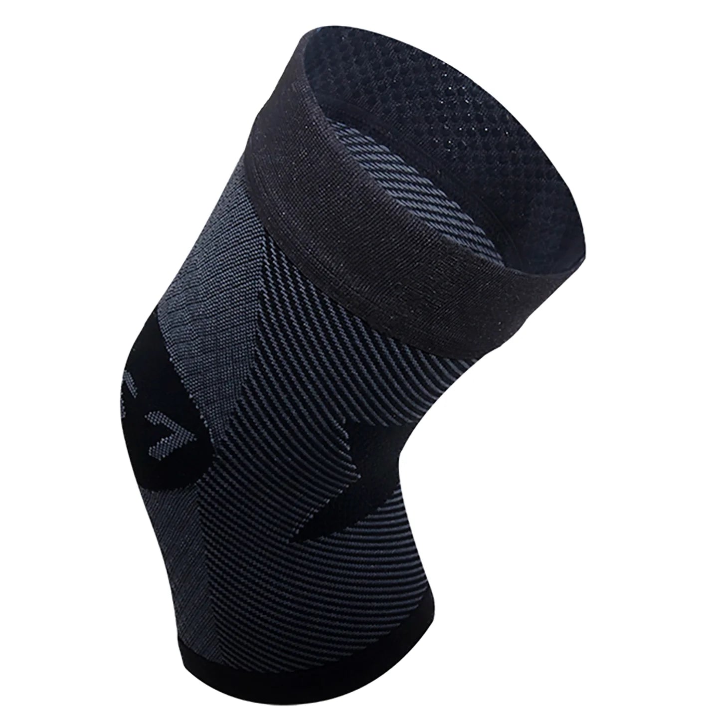 OS1st KS7 Performance Knee Sleeve in black, offering targeted compression to support knee pain relief, improve mobility, and enhance performance during physical activity.