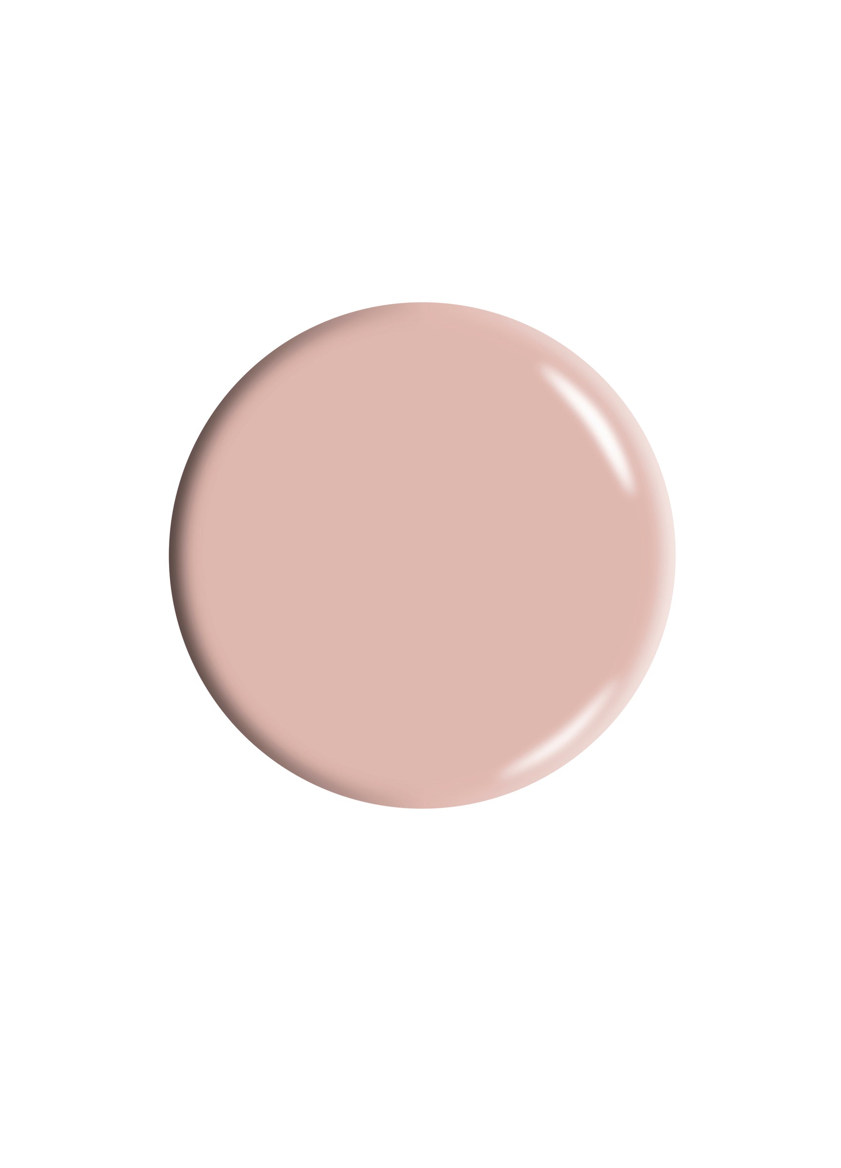 Dr.'s Remedy Enriched Nail Polish in POLISHED Pale Peach colour drip, showcasing its velvety pinky-peach hue enriched with Tea Tree Oil, Biotin, and Wheat Protein for healthy nails