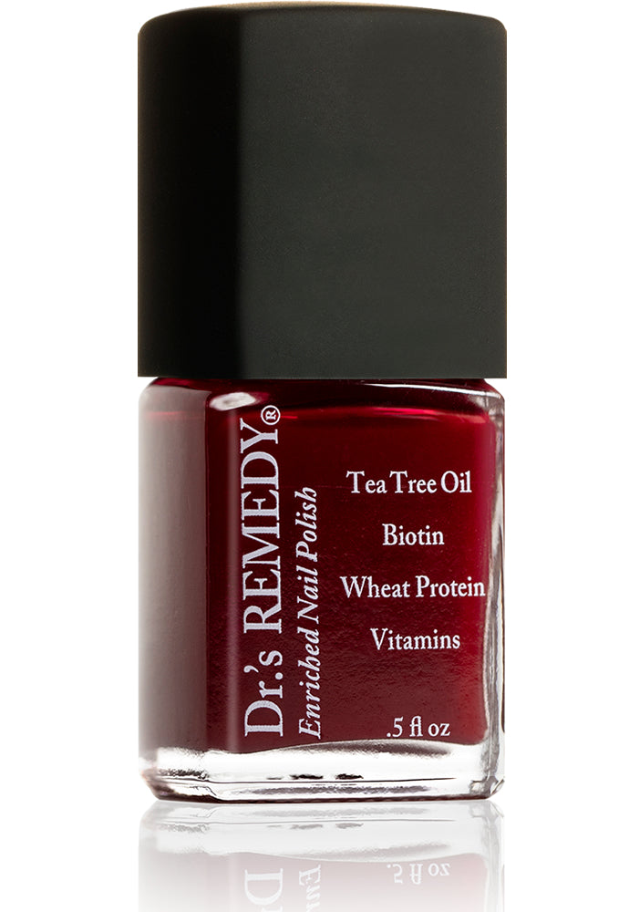 Dr.'s REMEDY Enriched Nail Polish / SASSY Scarlet (creme) 15ml