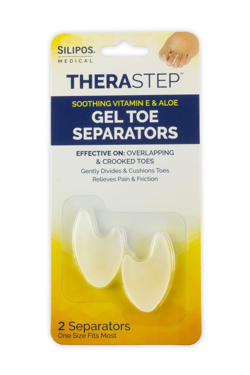 TheraStep™ Gel Toe Separators Pkt 2