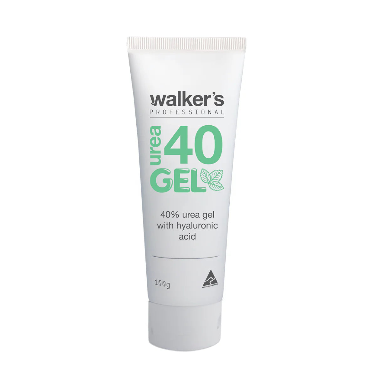 Tube of Walker's Professional urea gel on a white background