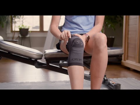 video on how to wear OS1st KS7 Performance Knee Sleeve, offering targeted compression to support knee pain relief, improve mobility, and enhance performance during physical activity.