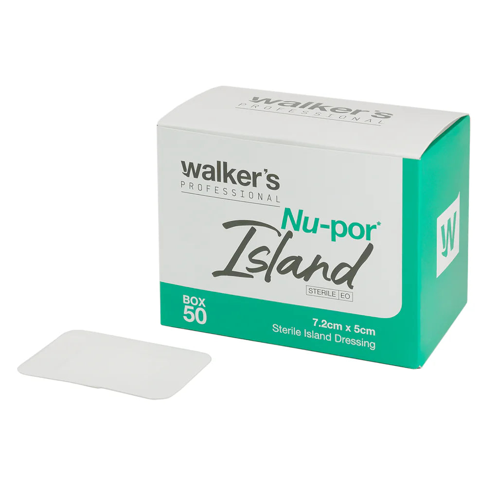 Walker's Nu-por Sterile Island Flexible Dressing Pkt 50
