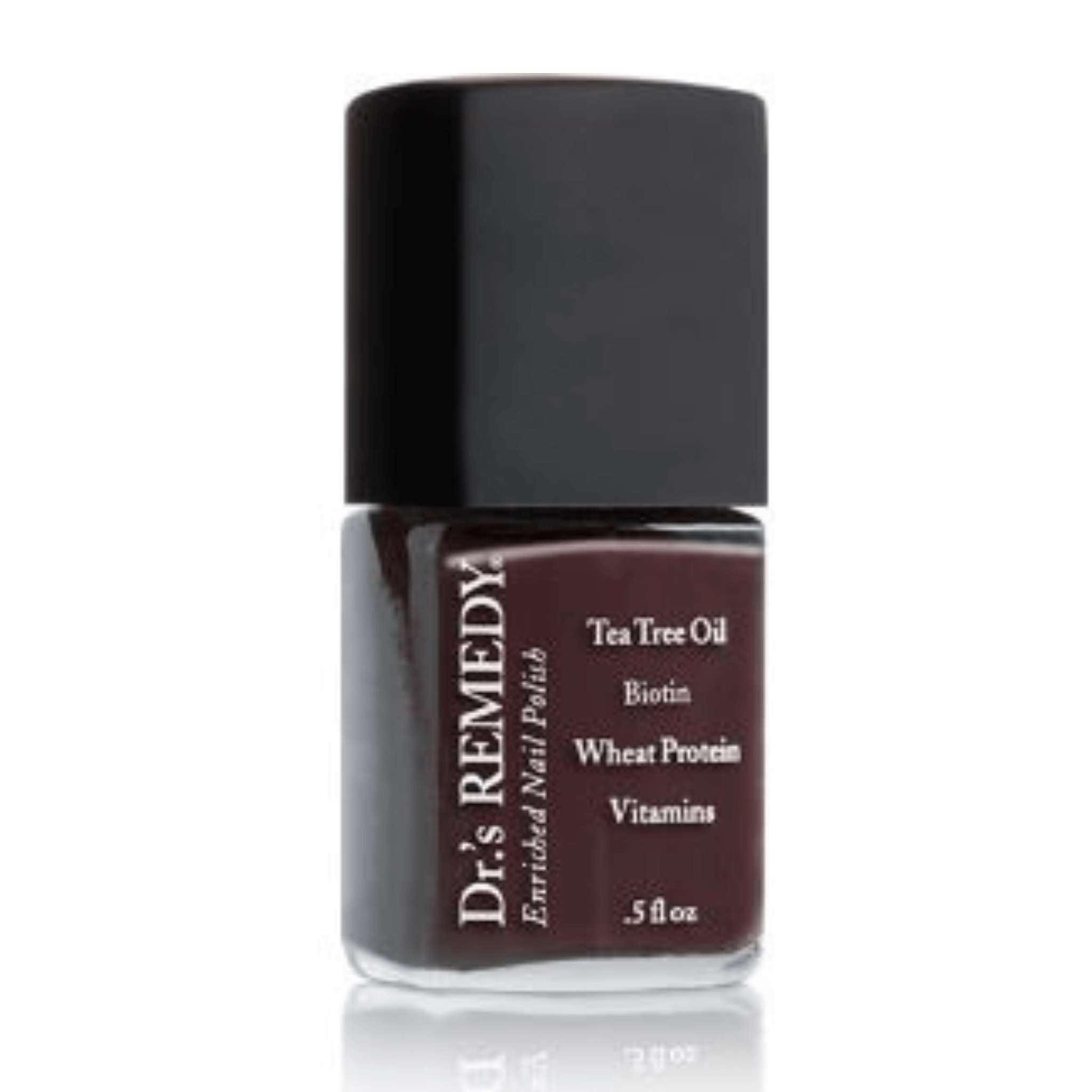 Dr.'s REMEDY Enriched Nail Polish - DESIRE Dark Brown (crème) 15ml for healthy nails