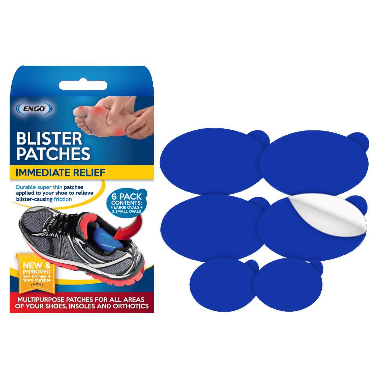 ENGO™ Oval Blister Prevention Patch (6 Pack) for long-lasting blister protection on feet and heels
