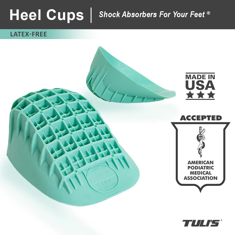 TULI'S® Heavy Duty Heel Cups - high impact relief