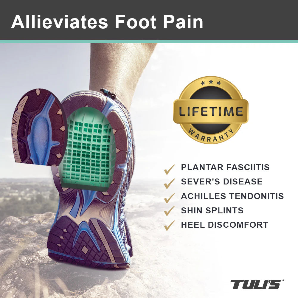 TULI'S® Heavy Duty Heel Cups - high impact relief