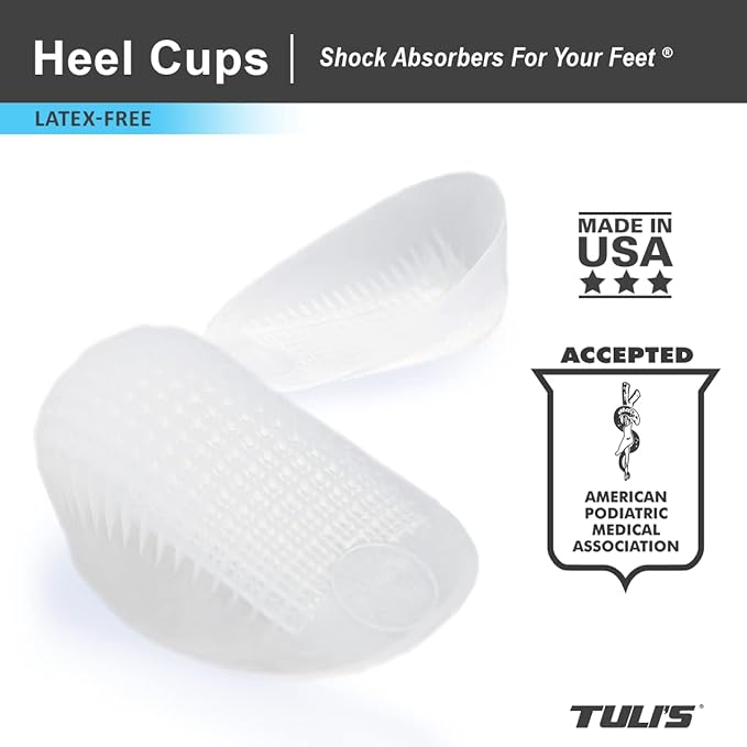 TULI'S® Classic Gel Heel Cups - ultimate shock absorbers for your feet