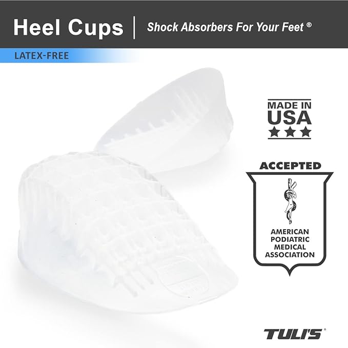 TULI'S® Heavy Duty Gel Heel Cups - for high impact activities