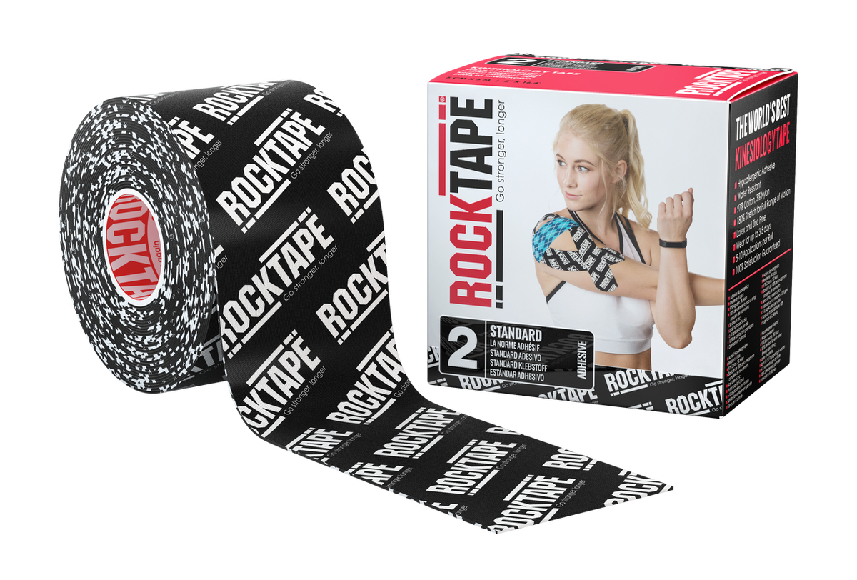 RockTape / Black Logo Kinesiology Tape 5cm x 5M