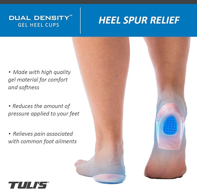 TULI'S® Polar Bear Dual Density Heel Cups - for heel spur relief