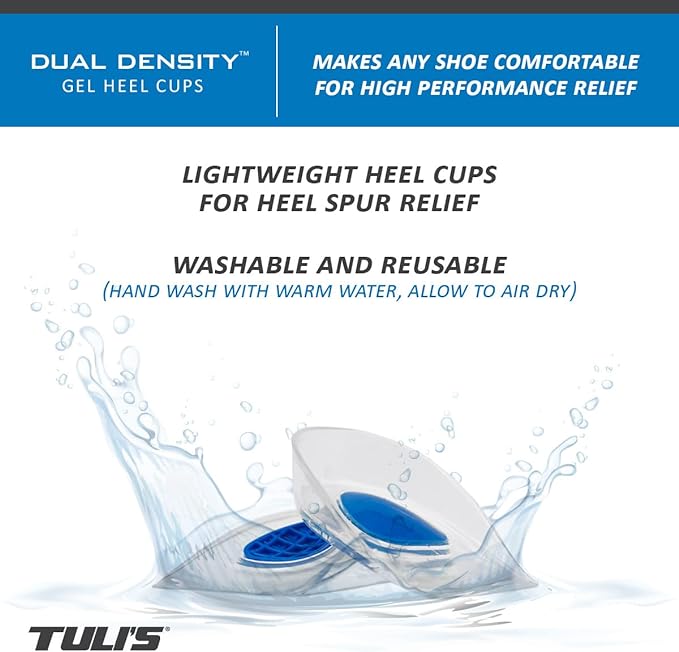 TULI'S® Polar Bear Dual Density Heel Cups - for heel spur relief