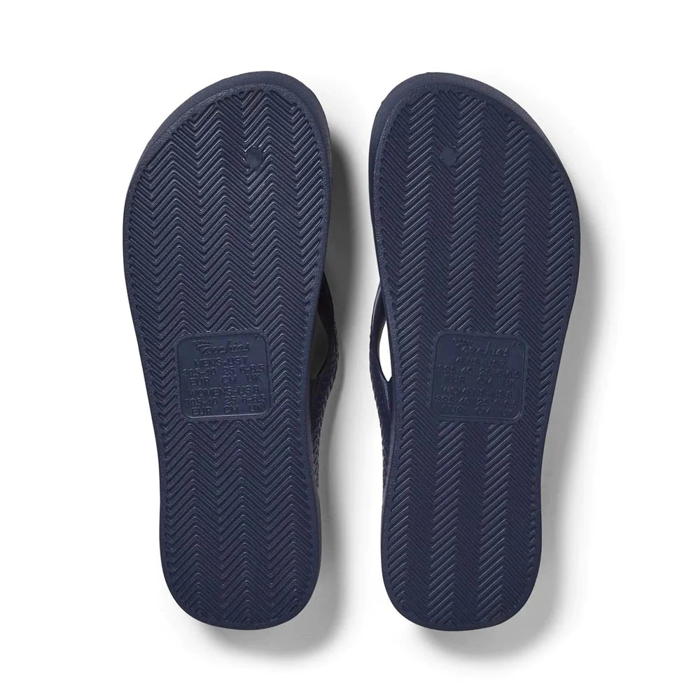 Archies Arch Support Thongs / Navy