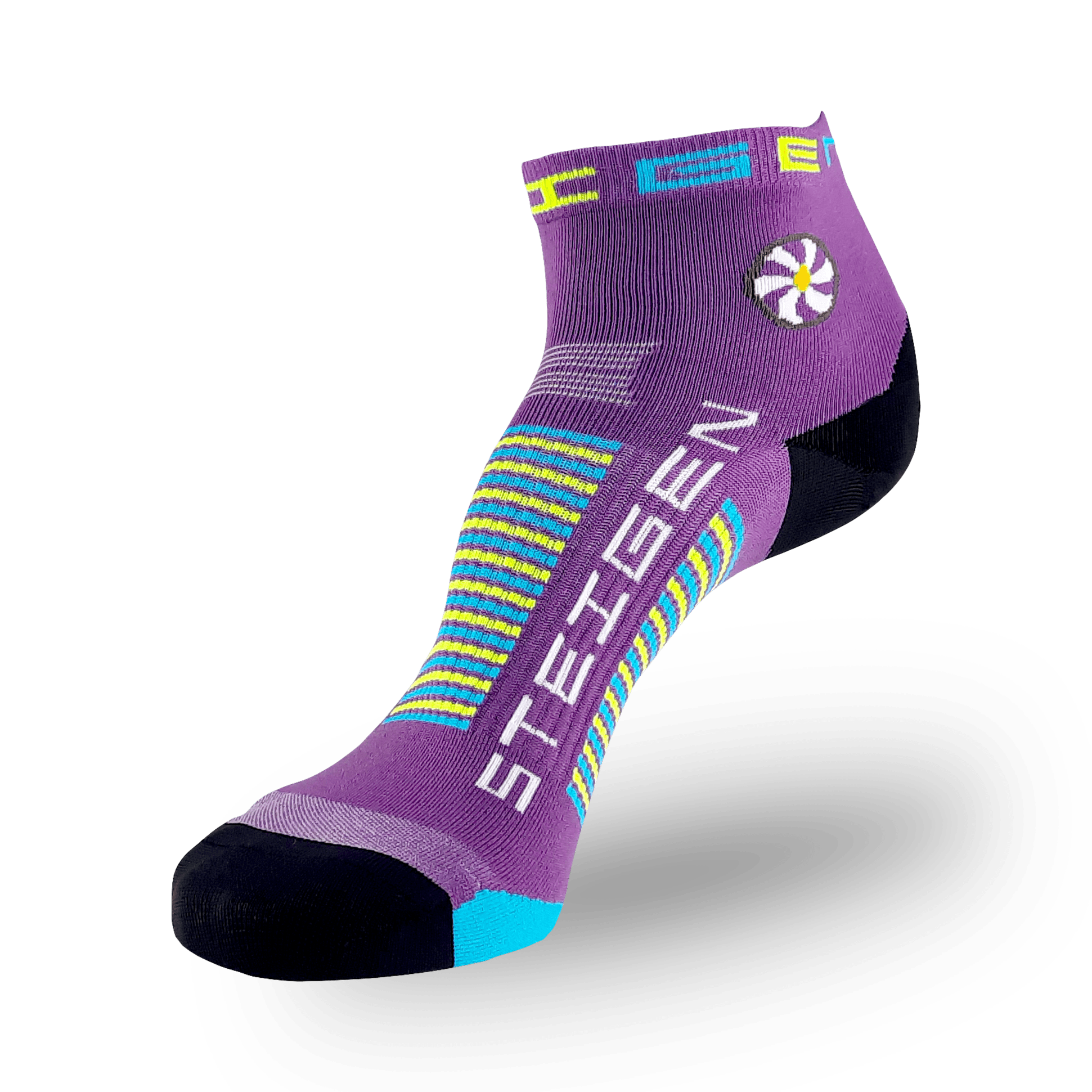 STEIGEN Running Socks Quarter Length / Bubblegum Purple