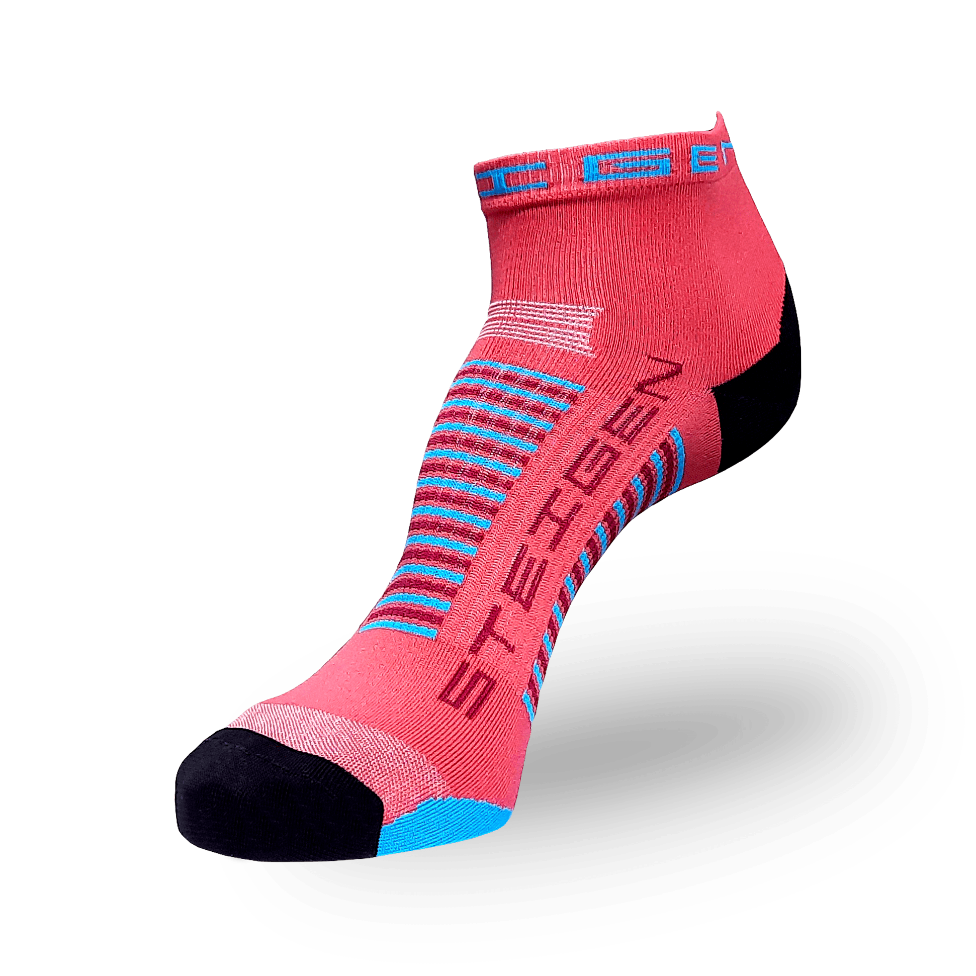 STEIGEN Running Socks Quarter Length / Coral