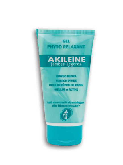 Akileine® Decongesting Phytogel for Tired Legs 150ml – Cooling gel for soothing and refreshing legs after physical activity.