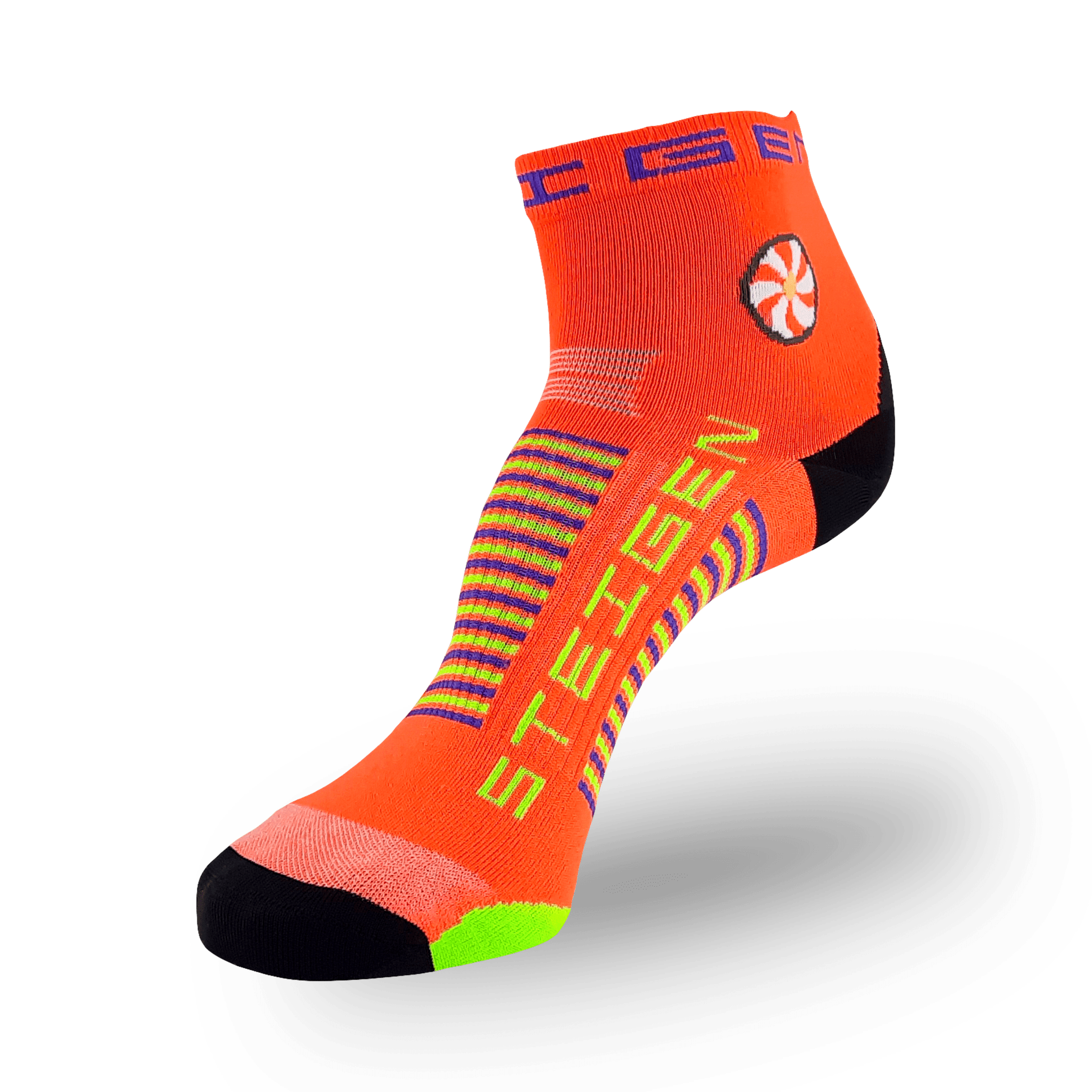 STEIGEN Running Socks Quarter Length / Goldfish Orange