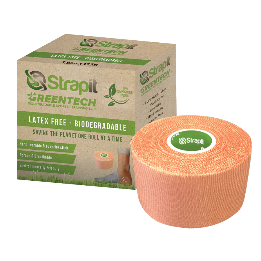 Strapit Greentech 2.0 Rigid Sports Strapping Tape  / biodegradable & sustainable tape