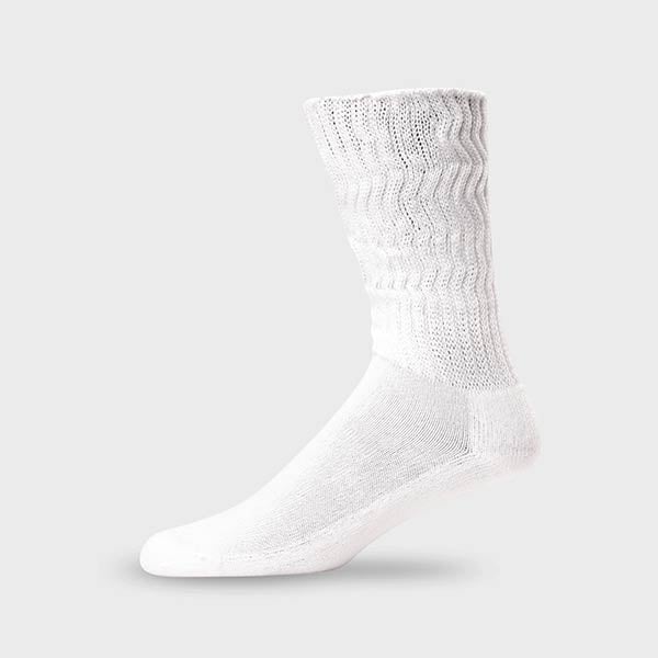 Lightfeet Diabetic Crew Socks White