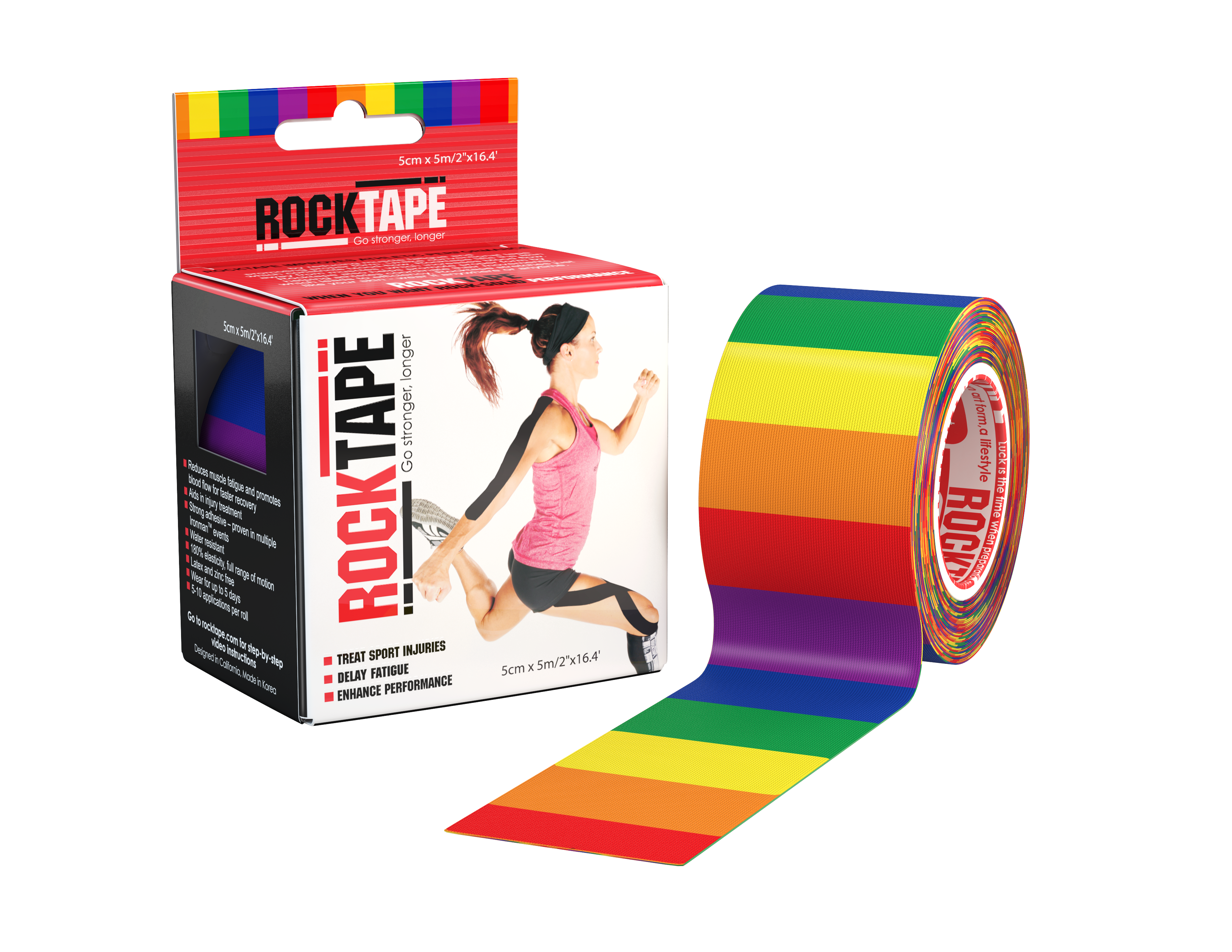 RockTape / Rainbow Kinesiology Tape 5cm x 5M