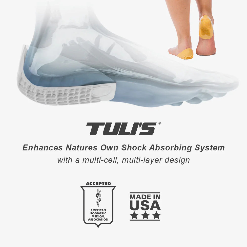 TULI'S® Classic Heel Cups - all purpose shock absorbers for your feet