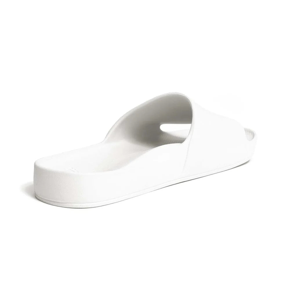 Archies Arch Support Slides / White CLEARANCE SALE
