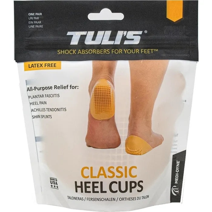 TULI'S® Classic Heel Cups - all purpose shock absorbers for your feet