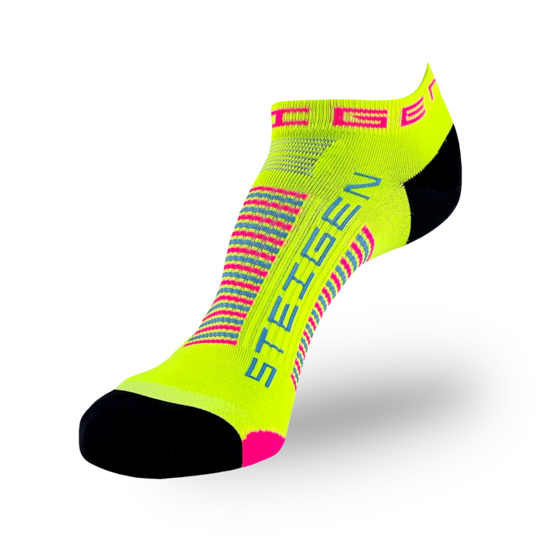 STEIGEN Running Socks Zero Length / Sherbet Yellow