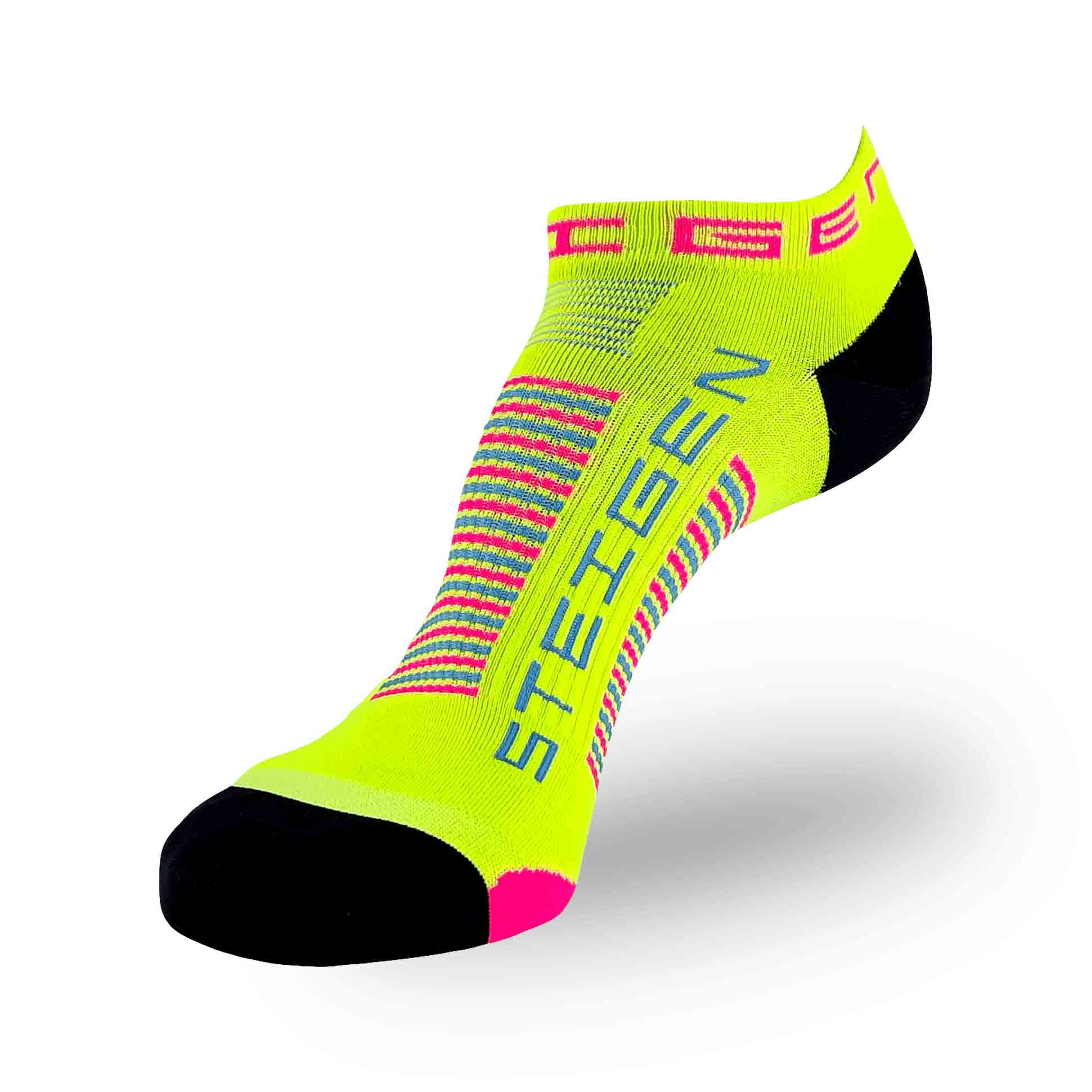 STEIGEN Running Socks Zero Length / Sherbet Yellow