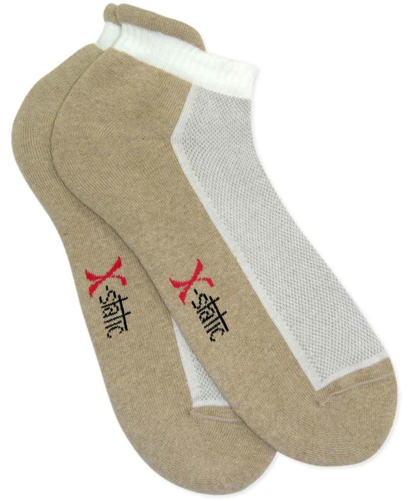 Carnation Silversock Adult Size Trainer Sock