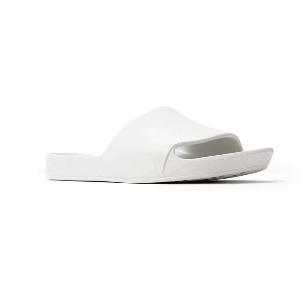 Archies Arch Support Slides / White CLEARANCE SALE