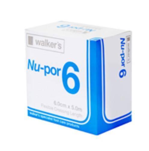 Walker's Nu-por Hypo-Allergenic Flexible Dressing 6cm X 5M Roll